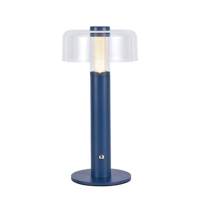 1W oppladbar LED bordlampe - Fiolett, dimbar, 3000K, USB lading, 30cm høy