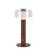 1W oppladbar LED bordlampe, sandbrun - Touch dimbar, 3000K, USB-C, 150x300mm