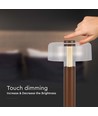 1W oppladbar LED bordlampe, sandbrun - Touch dimbar, 3000K, USB-C, 150x300mm