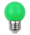 E27 1W LED kronepære - Grønn, frostet