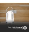 1W oppladbar LED bordlampe, 3-i-1 CCT - Touch dimbar, USB-C, 6-8 timers batteri, antik finish