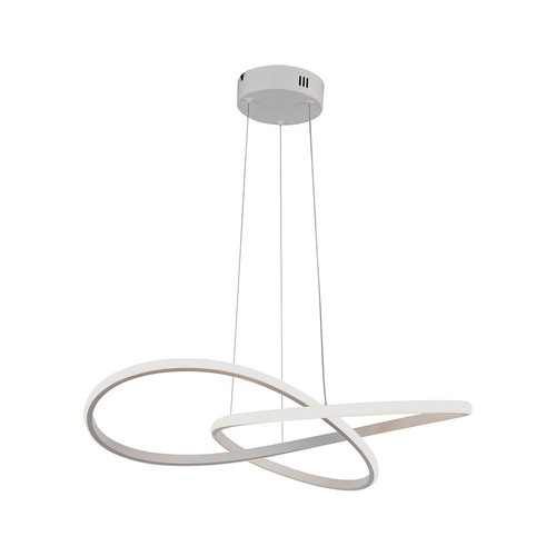 20W LED pendel, Ø50cm - 127lm/W, hvit, sirkulær, 3000K, inkl. lyskilde