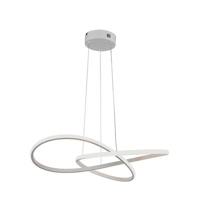 20W LED pendel, Ø50cm - 127lm/W, hvit, sirkulær, 3000K, inkl. lyskilde