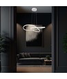 20W LED pendel, Ø50cm - 127lm/W, hvit, sirkulær, 3000K, inkl. lyskilde
