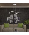 20W LED pendel, Ø50cm - 127lm/W, hvit, sirkulær, 3000K, inkl. lyskilde