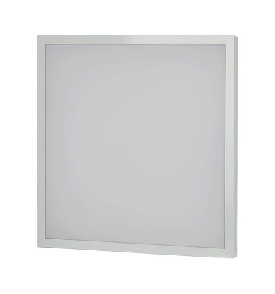 60x60 LED panel, 36W - 110lm/W, 2-i-1 innfelt eller utenpåliggende, hvit kant