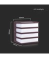 8W LED vegglampe - IP65, brun, 3000K, inkl. lyskilde