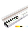 60 cm LED Troldtekt-skinne, CCT - 19W, Akustilight, innfelt, 24V