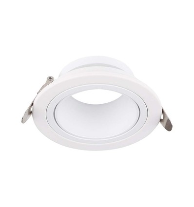 GU10 innfellingsspot - Rund, hvit, Ø8,75cm, IP20, uten lyskilde