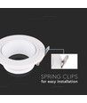 GU10 Downlight Dyp - Rund, hvit, Ø8,75cm, dypt design, blender ikke
