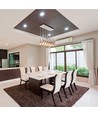 GU10 Downlight - Firkantet, hvit, hull: 75x75 mm, uten lyskilde