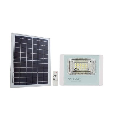 60W LED solcelle lyskaster - 1650lm, IP65, inkl. solcellepanel og fjernkontroll, utendørs