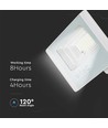 60W LED solcelle lyskaster - 1650lm, IP65, inkl. solcellepanel og fjernkontroll, utendørs