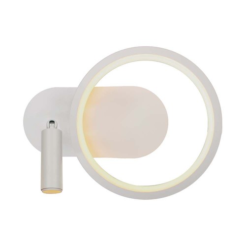 14W LED vegglampe - 3000K, hvit