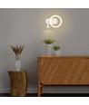 14W LED vegglampe - 3000K, hvit