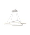 60x60cm 48W LED pendel, dimbar - 5150lm, hvit, aluminium, IP20 innendørs