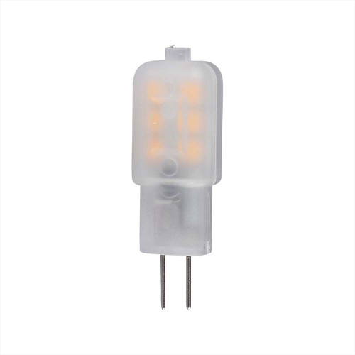 G4 1,1W LED pære, 12V - Samsung LED chip, 100lm, 300°, plast, 5 års garanti