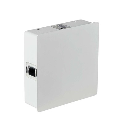 4W kvadratisk LED vegglampe - IP65, hvit, 3000K, 428lm