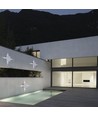 4W kvadratisk LED vegglampe - IP65, hvit, 3000K, 428lm