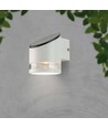1W Solcelle vegglampe med sensor - 3000K, IP54, bevegelsessensor, varm hvit
