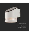 1W Solcelle vegglampe med sensor - 3000K, IP54, bevegelsessensor, varm hvit