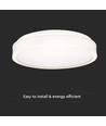38W LED designer taklampe - Ø40cm, 4000K, hvit kant, inkl. lyskilde