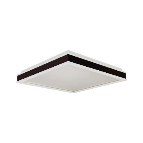 48W LED designer taklampe, dimbar - 4000K, IP44, sort, firkantet
