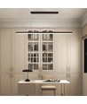 23W LED designer pendel / lysekrone - 2130lm, sort, rektangulær, 123x110cm, 4000K, IP20