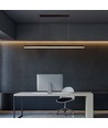 23W LED designer pendel / lysekrone - 2130lm, sort, rektangulær, 123x110cm, 4000K, IP20