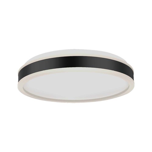 24W LED designer taklampe - Ø45cm, 2500lm, sort, rund, 4000K, IP20