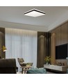 18W LED designer taklampe, kvadratisk - Sort, 1490lm, 35x35cm, 4000K, IP20 innendørs