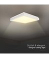 18W LED designer taklampe, kvadratisk - 1490lm, hvit, 4000K, IP20
