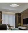 24W LED Designer taklampe, kvadratisk - 400x400mm, 2450lm, hvit kant, 4000K, IP20 innendørs