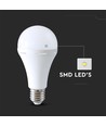 E27 12W LED pære med nødlys - A80, 4000K, 3,5-4,5 timers batteritid, oppladbar