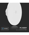 12W LED vegglampe, 3-i-1 CCT dimbar - 1200lm, IP65, sort/hvit, 16x16cm, inkl. lyskilde