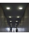 24W LED-taklampe - Ø28,9cm, Høyde: 3,12cm, Hvit kant