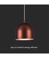 8,5W LED designer pendel - Ø100mm, brun, 3000K, 850lm, IP20