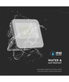 50W LED lyskaster - 185lm/W, Sort hus, grått glass, 4000K, arbeidslampe