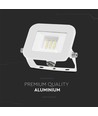 10W LED lyskaster, hvit - Samsung LED chip, IP65, ultra-tynt design, 4000K, utendørs