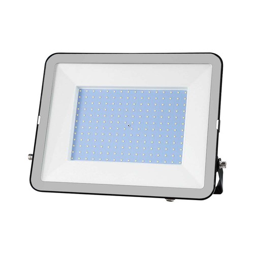 200W LED lyskaster, Samsung LED chip - 185lm/W, IP65, 4000K, sort, 5 års garanti