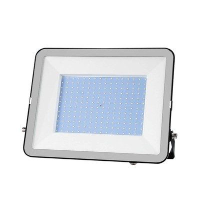 200W LED lyskaster, Samsung LED chip - 185lm/W, IP65, 4000K, sort, 5 års garanti