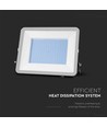 200W LED lyskaster, Samsung LED chip - 185lm/W, IP65, 4000K, sort, 5 års garanti