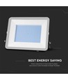 200W LED lyskaster, Samsung LED chip - 185lm/W, IP65, 4000K, sort, 5 års garanti