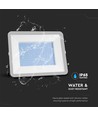 200W LED lyskaster, Samsung LED chip - 185lm/W, IP65, 4000K, sort, 5 års garanti
