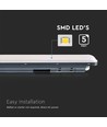 150cm 48W vanntett komplett LED-armatur - IP65, 6500K