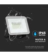 50W LED lyskaster med Samsung Chip - 100lm/W, IP65, grå kropp, 6500K, utendørs