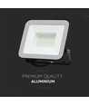 50W LED lyskaster med Samsung Chip - 100lm/W, IP65, grå kropp, 6500K, utendørs