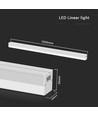 120cm 40W LED lysskinne - 107lm/W, hvit, connectable, IK08, 4000K