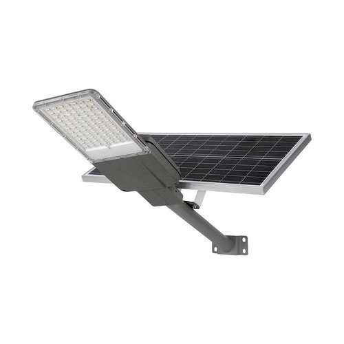20W LED solcelle gatelampe - 2500lm, IP65, 6500K, inkl. solcellepanel