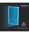 20W LED solcelle gatelampe - 2500lm, IP65, 6500K, inkl. solpanel og monteringsbrakett